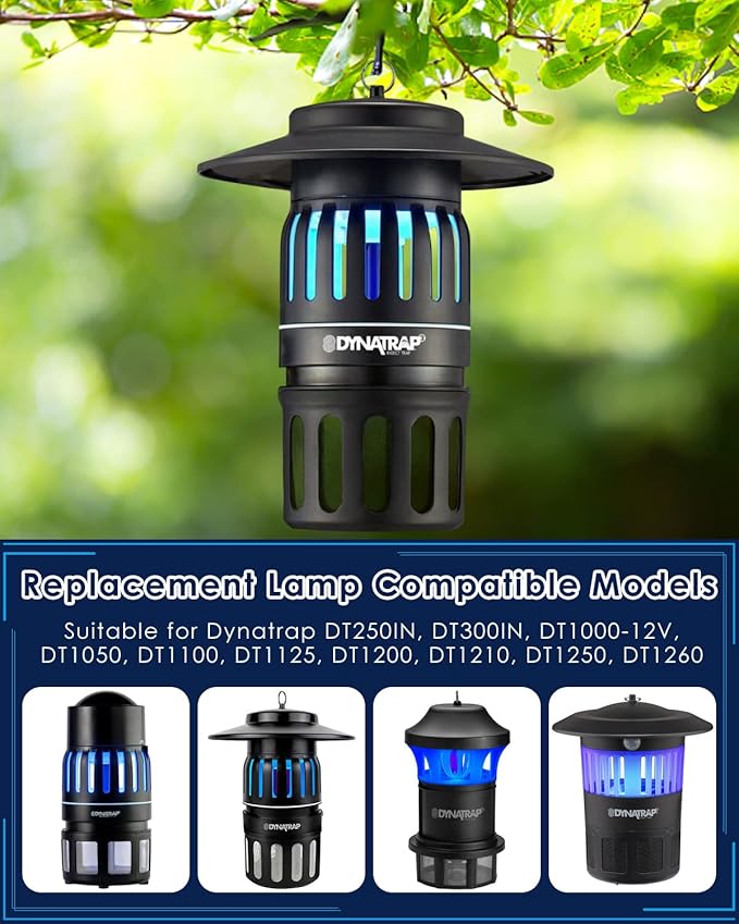 PACETAP 2 Pack 41050 7W Replacement Bulbs Compatible with DT1050 DT1100 DT1250, 1/2 Acre Replacement Bulb U Shape Replacement Bulbs Light