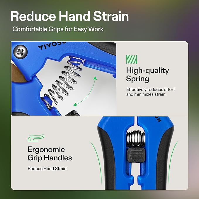 VIVOSUN 3-Pack 6.5 Inch Gardening Scissors Hand Pruner Pruning Shear with Titanium Coated Curved Precision Blades