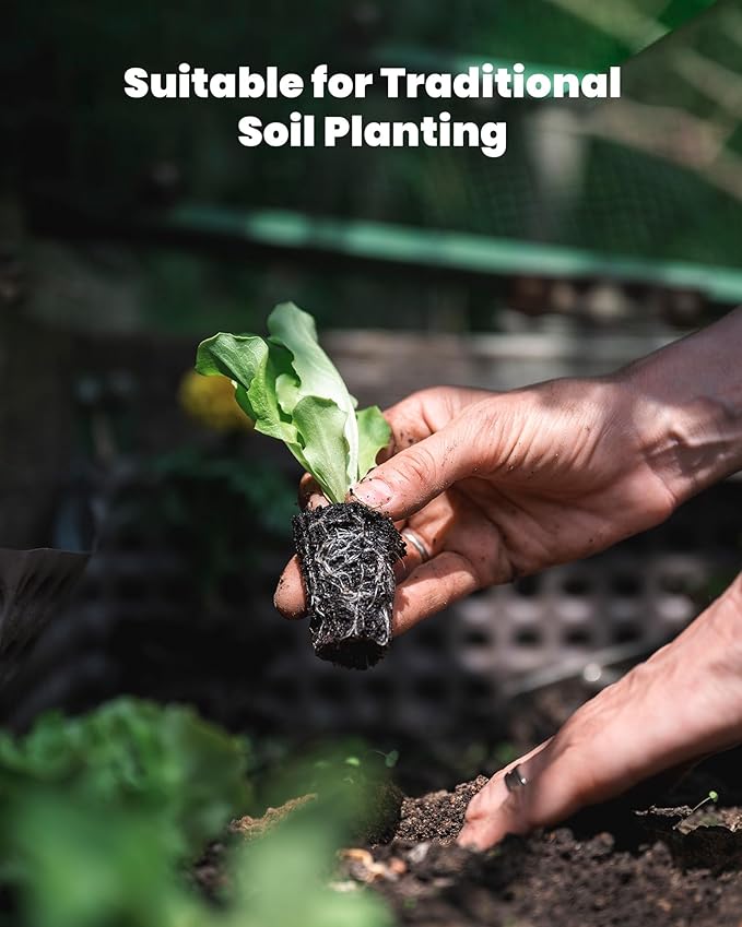 RAINPOINT 130pcs Seed Pod Kit, Complete Hydroponics Supplies for All Brands, Grow Anything Kit With 50 Sponges, 12 Baskets, 55 Pod Labels, 12 Domes for Hydroponics Growing System