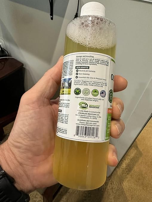 Mosquito Magician Liquid Concentrate - Kills Mosquitoes, Fleas, & Fire Ants, Use with Pump or Backpack Sprayers, Foggers, or Automatic Misting Machines, Ideal for Yards, Lawns, Patios, 16 OZ - Mint