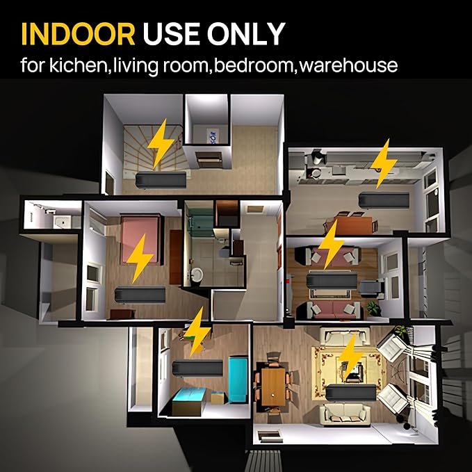 Rat Zapper Electric Mouse Trap Zapper 2 Pack Electronic Mice Killer Effective Rodent Trap with Powerful Voltage Mouse Traps Indoor for Home Garage Attic Living Room