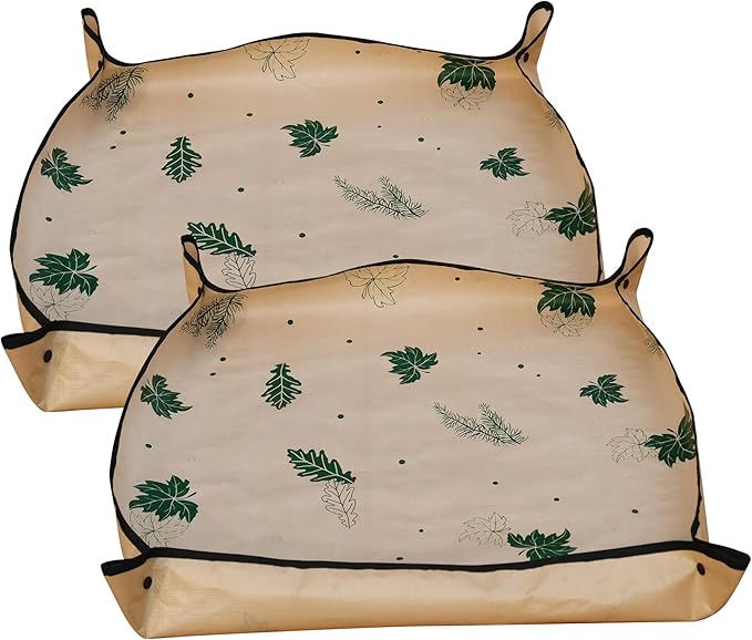 2PCS 5x5FT Extra Large Repotting Mat for Indoor Plants, Heavy Duty Thickened Gardening Mat, Waterproof Plant Transplanting Potting Tray Foldable