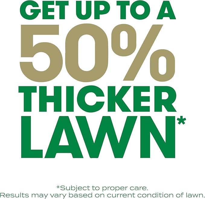 Scotts Turf Builder Thick'R Lawn Southern Gold Blend for Tall Fescue Lawns, Grass Seed, Fertilizer, and Soil Improver, 40 lbs.