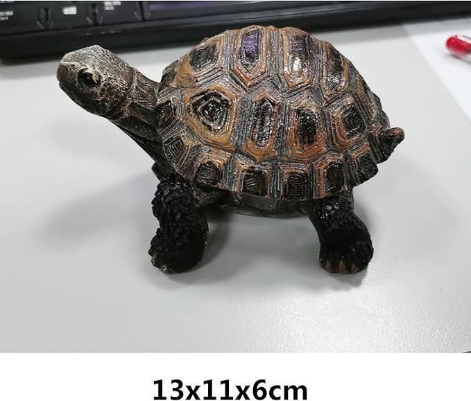 AETVRNI Turtle Figurine Garden Statue Resin Animal Sculpture Realistic Turtle of Polyresin Garden Patio Lawn Yard Outdoor Decorative,S