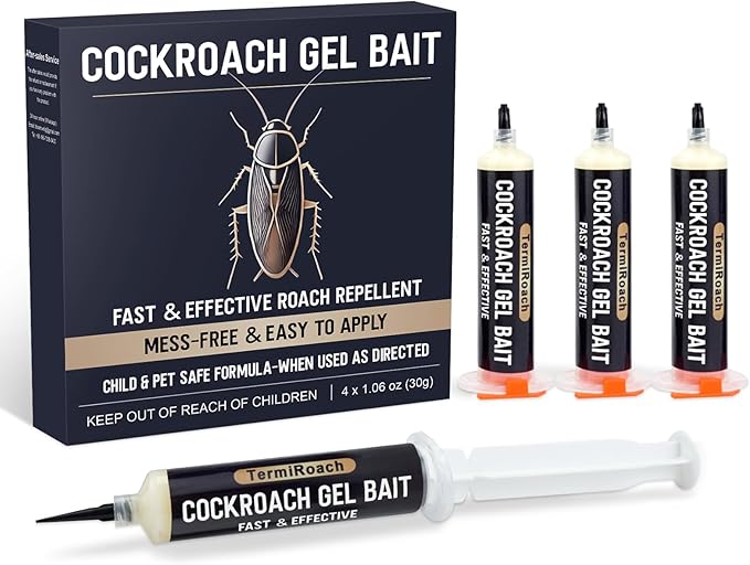 Cockroach Gel Bait Pen - Cockroach Repellent Indoor Roach Attractant with Plant-Based Formula and Essential Oils, Non-Toxic & Family Safe