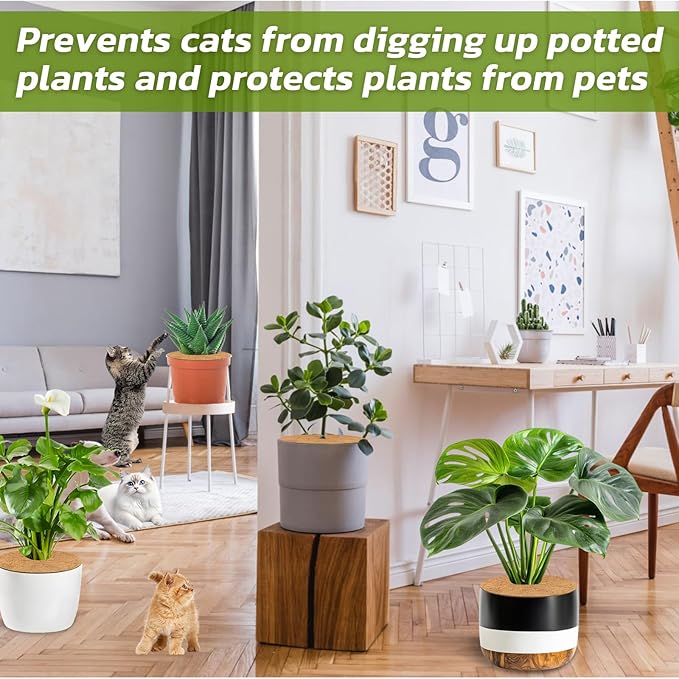 Legigo 20pcs Coconut Fiber Mulch Ring Tree Plant Protector Mat, 11.8 Inch Natural Coco Coir Tree Protection Ring Plant Pot Soil Cover, Tree Rings Disc Plant Cover for Indoor Outdoor Plants,Landscaping