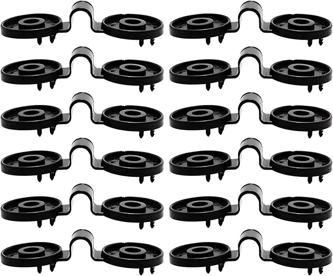 100PCs Heavy Duty Lock Grip, Round Plastic Black Clips for Windproof Awnings, 2023 New Shade Cloth Plastic Clips, Accessories for Vegetable Greenhouse