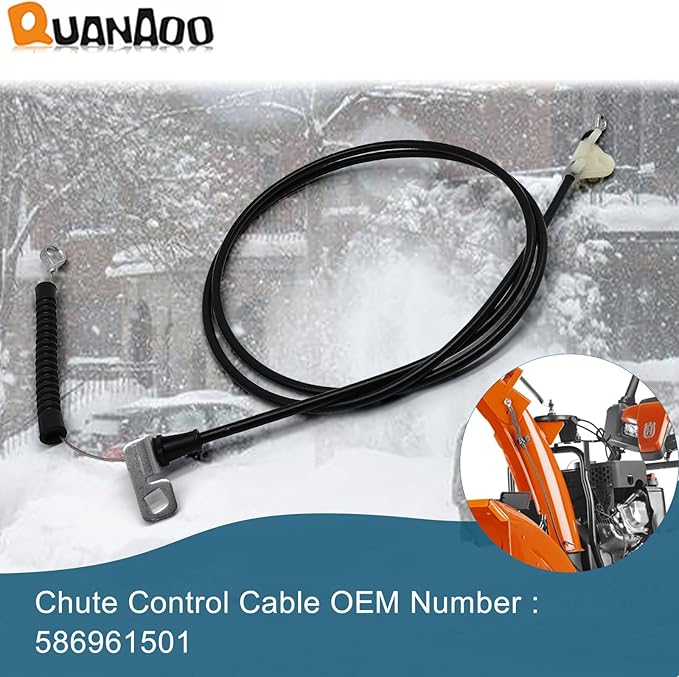 Deflector Control Cable 586961501 for Husqvarna Craftsman Poulan Jonsered Snowblower fits Husqvarna ST224 ST227P ST230P Snow Blower