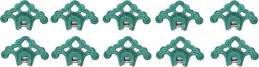 JSP Manufacturing Plastic Roof Ice Guard Snow Guard Snow Stops for Standing Seam Metal Roofing - Multi-Color/Multi-Pack Listing (10, Green)