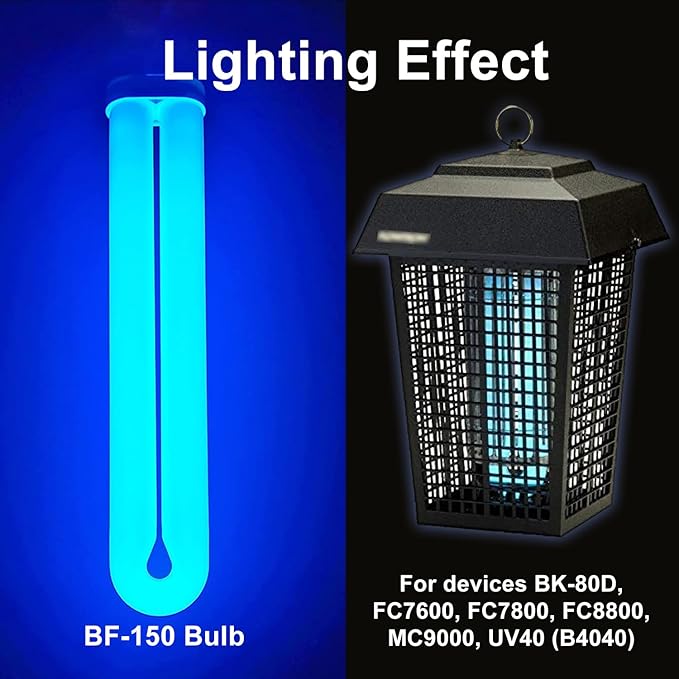 BF-150 Replacement Bulb for Flowtron BK-80D, MC9000, FC-7600, FC-7800, FC-8800, Stinger UV40 b4040, 40 Watt, 12-inch FUL40T8/BL, 2-Pack