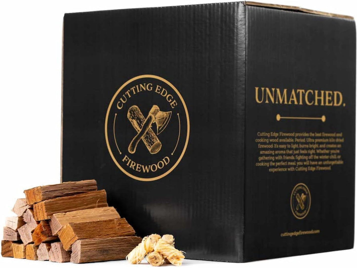 Cutting Edge Firewood 6 Inch Mini Pizza Oven Wood - Ultra Kiln Dried Premium Oak Cooking Wood for Portable Pizza Ovens - Miniature Logs - 50 Pound Box