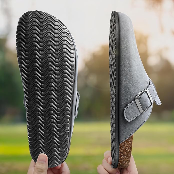 BULLIANT Comfort Clogs Slippers Sandals Nurse Work Shoes Unisex for Men Women with Cushioned Cork-Footbed