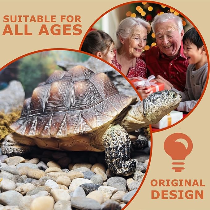 Sunthus Turtle Tortoise Sculptures Garden Statues Yard Art Resin Decorations Outdoor Garden Décor