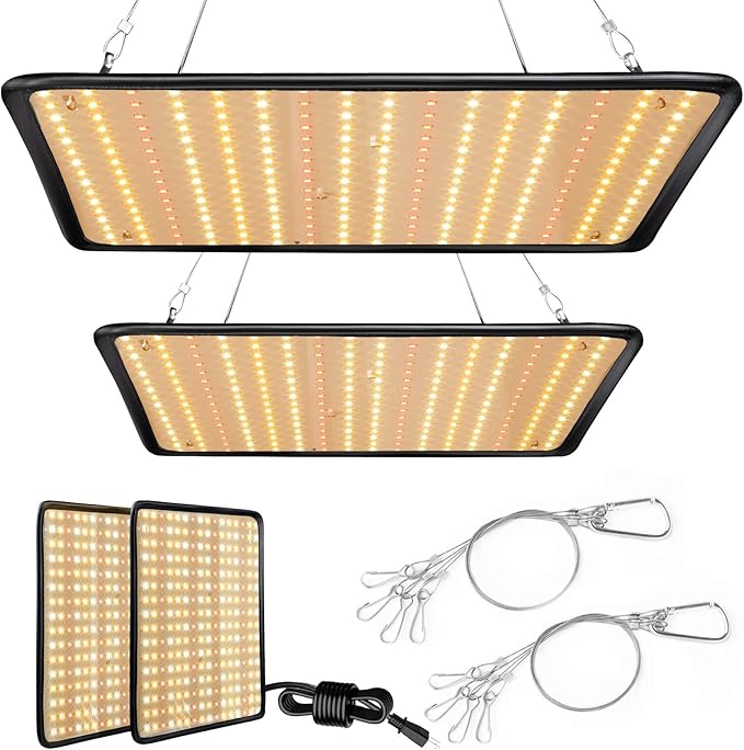200W LED Grow Light - Full Spectrum, Plant Growing Lamp for Indoor Plants, Greenhouse, Grow Tent, Hydroponics