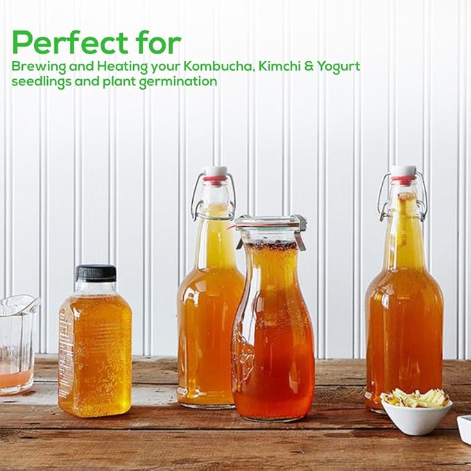 MET Certified Seedling Heat Mat, Seedfactor Waterproof Durable Germination Station Heat Mat, Warm Hydroponic Heating Pad for Indoor Home Gardening Seed Starter(3.5" X 21")