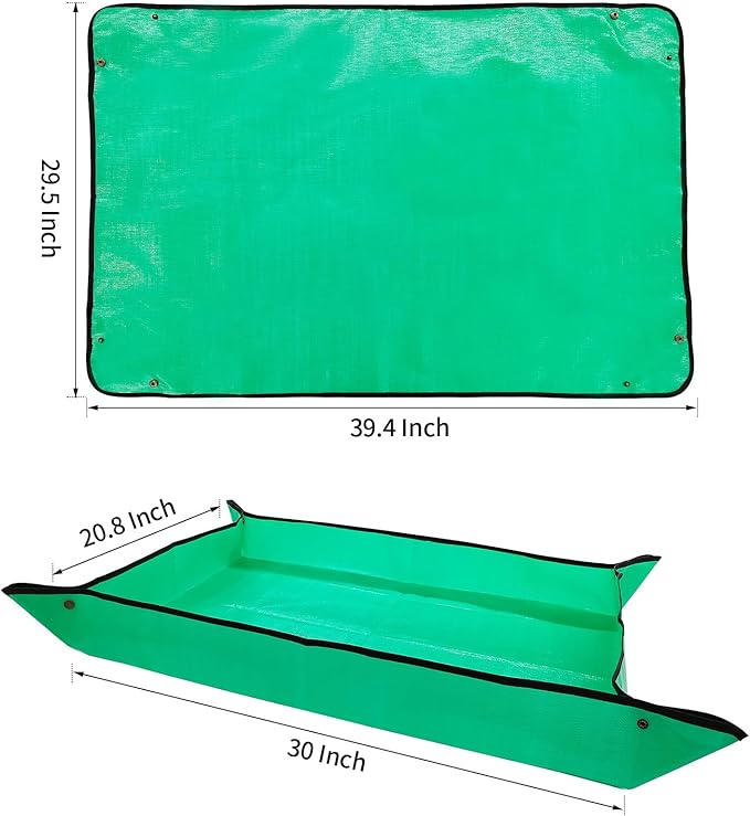 Repotting Mat for Indoor Plants, 29.5" X 39.4" Waterproof Succulent Potting Mat, Foldable Reusable Soil Change Mat Gardening Planting Mat - Gifts for Plant Lovers