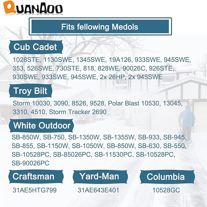 Guide Cable 731-1313C 73-834 for MTD Cub Cadet Troy Bilt Snow Throwers Replace 731-1313C 731-1313 731-1313A 731-1313B 731-1313BP 931-1313B