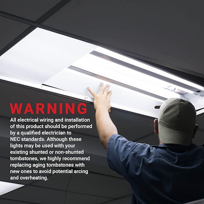 PARMIDA 20-Pack 4FT LED T8 Ballast Bypass Type B Light Tube, 24W, UL-Listed for Single-Ended & Dual-Ended Connection, 3000lm, Frosted Lens, T8 T10 T12, UL - 5000K