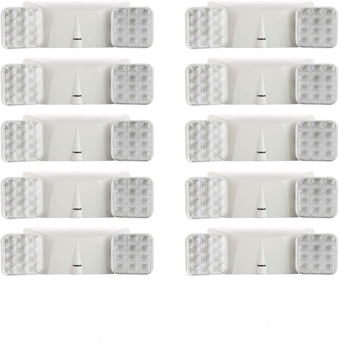 SPECTSUN 10 Pack LED Emergency EXIT Sign Lighting Combo- 120-277V Emergency Exit Lights for Home Power Failure-UL 924 Certified Commercial Emergency Light Fixtures, Exit Signs with Emergency Lights”