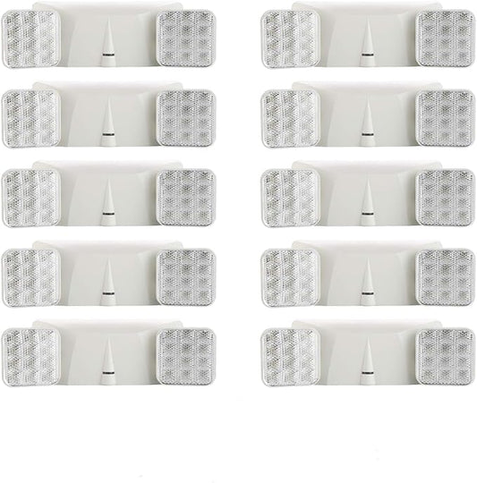 SPECTSUN 10 Pack LED Emergency EXIT Sign Lighting Combo- 120-277V Emergency Exit Lights for Home Power Failure-UL 924 Certified Commercial Emergency Light Fixtures, Exit Signs with Emergency Lights”