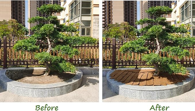 4 Rolls 16x40 Inch(40cm*100cm) Coco Liner Roll Natural Coconut Fiber mat Coconut Liners for Planter Flower Basket No-Slip Ice and Snow Carpet Mats Animal pet pad