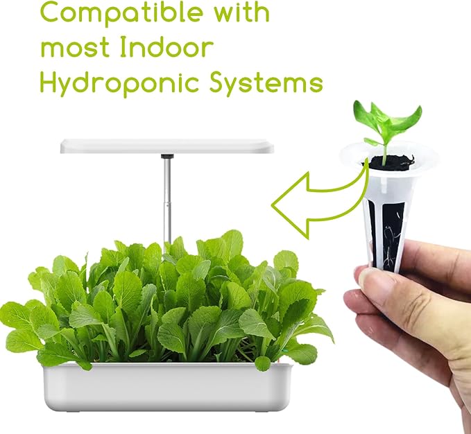 Hydroponic Grow Sponges Replacement Root Growth Seed Starter Pods for Indoor Garden Systems, Fit for Aerogarden and More, 50 Pack