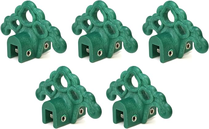 JSP Manufacturing Plastic Roof Ice Guard Snow Guard Snow Stops for Standing Seam Metal Roofing - Multi-Color/Multi-Pack Listing (5, Green)