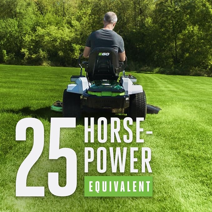 EGO Power+ Electric Riding Lawn Mower, 52" Deck with Zero Turn Radius, Includes (6) 56V 12.0Ah Batteries and Charger - ZT5207L