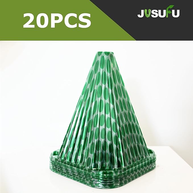 Garden Cloches for Plants,20 Pack Plant Covers Reusable Plant Bell Cover Protects Plants from Birds, Frost,Snails Etc.