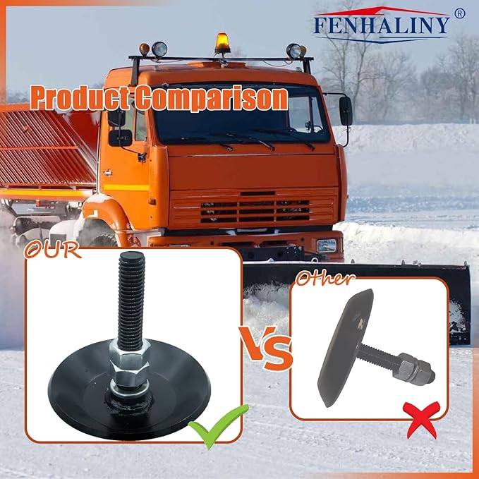 2873423 Snow Plow Skid Shoes Kit Compatible with Polaris Ranger, Razor, or ATV plow Super Heavy-Duty Skid Shoes