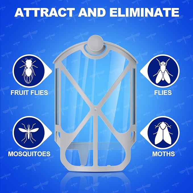 Bigear Refill Cartridges Kit Compatible with Zevo Plug-in Light Refill M364 M364A and Max, 8 Pack Upgraded High-Stick Replacement Refill Cartridge for Plug-in Light M364 and Max, 100% Fit