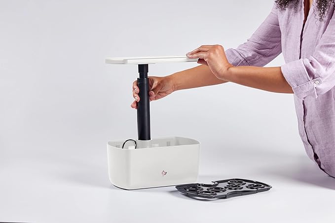 AeroGarden Harvest 2.0, Indoor Garden Hydroponic System with LED Grow Light, Holds up to 6 AeroGarden Pods, Cream