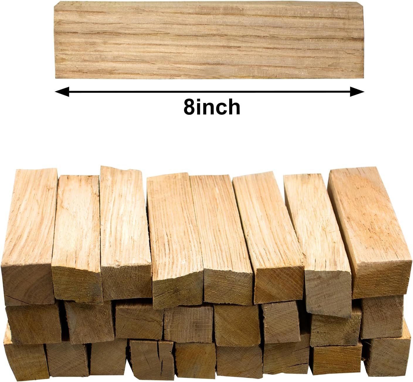Kiln-Dried Oak Wood for Pizza Ovens, 8-Inch Barkless Logs, Ideal for Ooni, Gozney, Solo Stove, and Other Wood-Fired Pizza Ovens- Approx. 15lbs