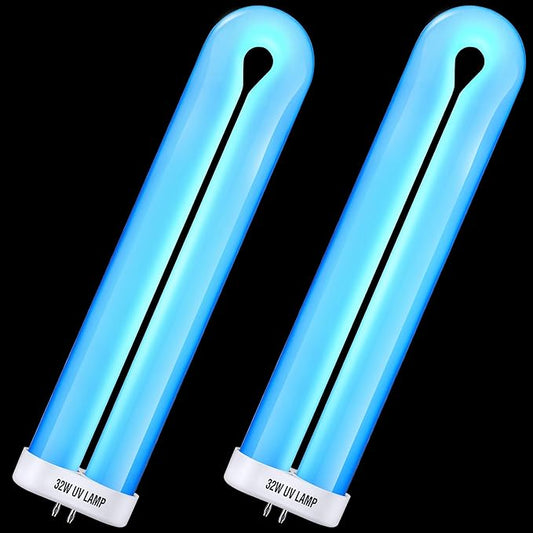 BF190 Replacement Bulb Compatible with Flowtron BK-40D Bug Zapper, 10 Inch FUL32T8/BL U Type Replacement Light Bulb for 32W Outdoor Electronic Insect Mosquito Killer(2 Pack)