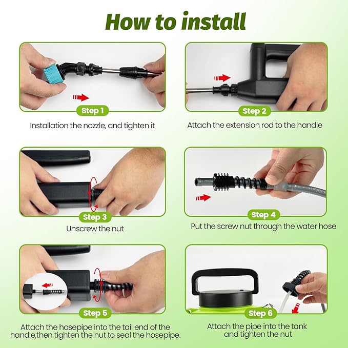 Battery Powered Backpack Sprayer 2.6 Gallon, Electric Lawn & Garden Sprayer with 4 Nozzles, 3 Modes, USB Rechargeable, Portable Yard Sprayer for Weed Killer, Fertilizer, Cleaning, Watering