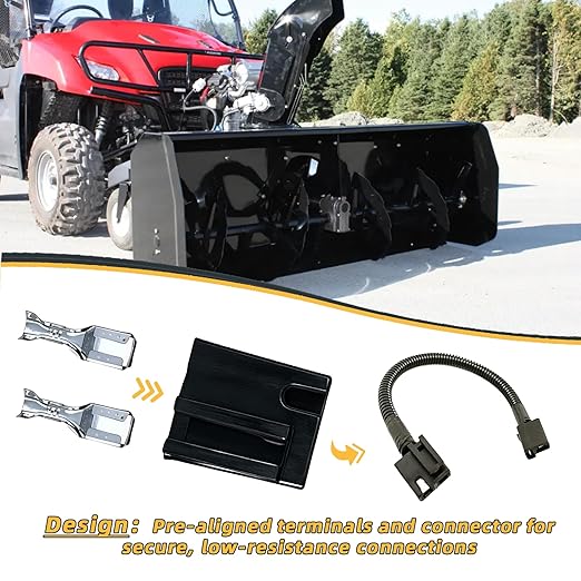 Clutch Pigtail Wire Connector Repair Kit for Bercomac Snowblower Power Take-Offs, Compatible with John Deere Mowers, Fits Models 57M11591, 57M9621, 57M8888, etc., Set of 2