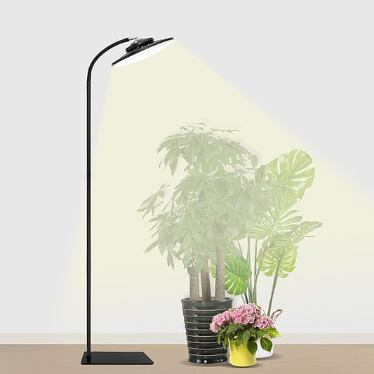 100W Grow Light for Indoor Plants, Full Spectrum LED Tall Plant Lights with Timer, Standing Floor Growing Lamp, 67" Height Adjustable for Large Many Plants