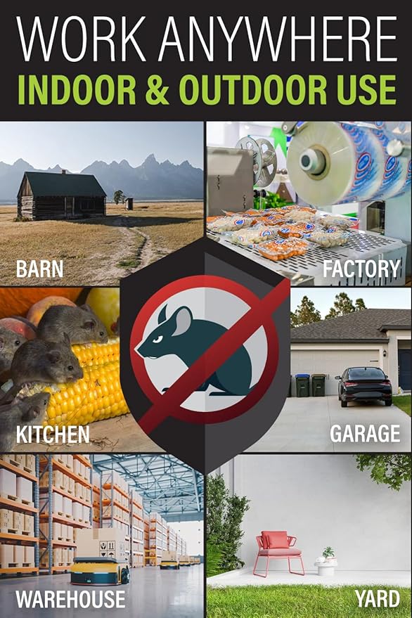 Mouse Traps Indoor (6 Pack) Catch Rats, Mice, and Voles Fast with These Simple to Bait, Safe to Set, Non Electric Rat Trap for Home, Yard, and Barn (Six Mouse Traps)