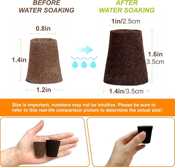 Round Hydroponic Growth Sponge - 50 Pack, Suitable for Indoor Outdoor Hydroponic Gardens, Seed Germination, Vegetable Cultivation, Seedlings & Cuttings