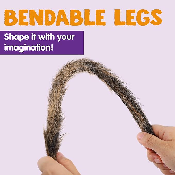 JOYIN 2 Pack 5 Ft Halloween Outdoor Decorations Hairy Brown Spider, Scary Fake Giant Large Spider Haunted House Props, Halloween Lawn Porch Yard Garden Tree Decorations Party Indoor Decor