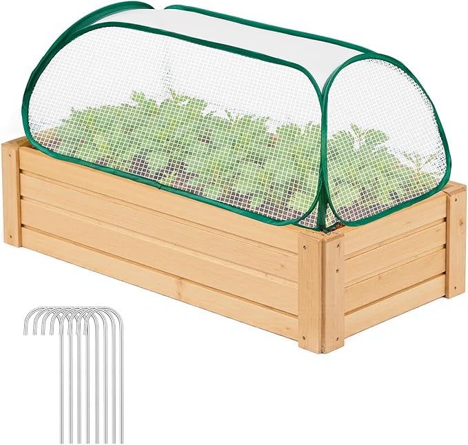 Garden Covers for Raised Beds, Plant Greenhouse Cover for Raised Garden Bed, Freeze Protection Humidity Domes for Gardening Germination and Seedling Propagation, Pest Protection