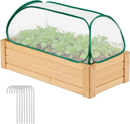 Garden Covers for Raised Beds, Plant Greenhouse Cover for Raised Garden Bed, Freeze Protection Humidity Domes for Gardening Germination and Seedling Propagation, Pest Protection