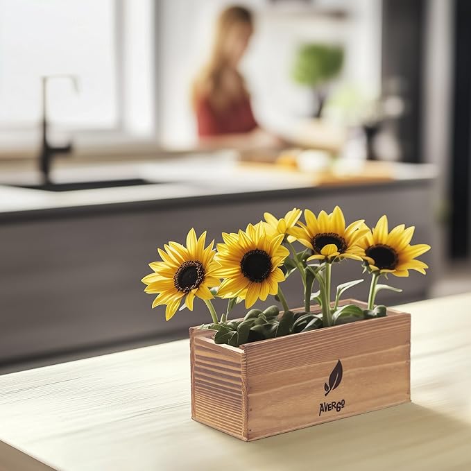 Sunflower Seeds Growing Kit – Complete Seed and Plant Indoor & Outdoor Kit with Sunflower Seeds for Planting, Planter, Soil, Tools, Instructions – Ideal for Planting Sun Flowers at Home