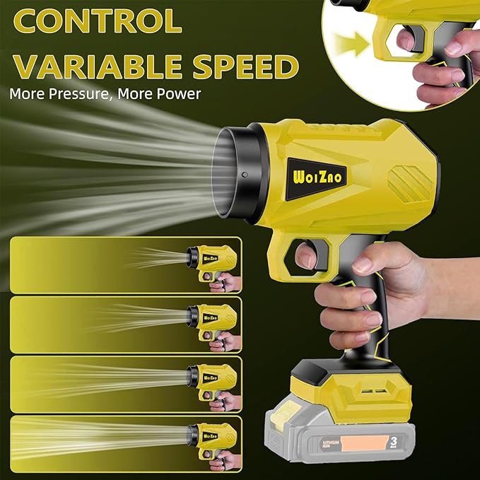Handheld Leaf Blower Cordless Brushless Compatible with DeWalt 20V Battery,Extended Nozzles,Mini Lightweight Small Turbo Jet Blower for Patio,Lawn,Yard,Snow Leaves and Dust Car Dryer,001