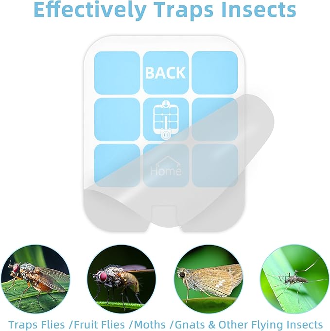 40 Pack Trap Refill Compatible with Saferr Home Fly Trap Refill,Applicable to SH502、SH503、23005-06 and DT3005W、DT3005W-DS3,Indoor Fly Trap Plug-in Insect Trap Replacement (40)