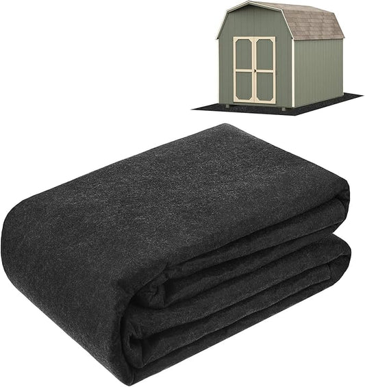 Outdoor Storage Shed Mat, 9.9x12.5 FT Waterproof Small Shed Flooring Mat for Patio Furniture Floor Protecting from Wear/Liquid/Dust/Oil, Non-Slip Carport Pad [Grey]