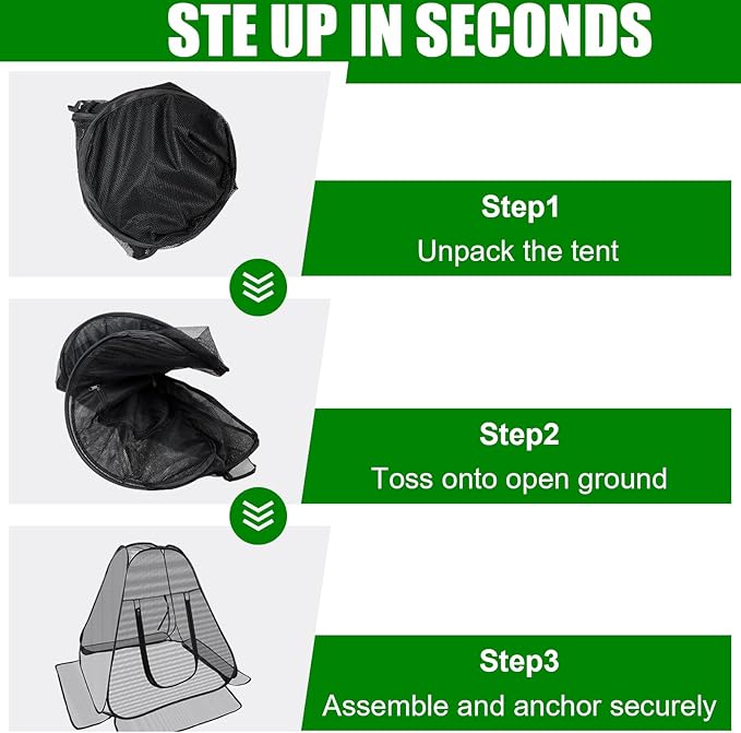 RGQSUN 2 Pack 28 x 28 x 32 Inch Pop-up Gardening Net Cover,Pest Guard Cover with Zip Entry and 8 Stakes,Fine Mesh Plant Tents for Vegetables Fruits Flowers