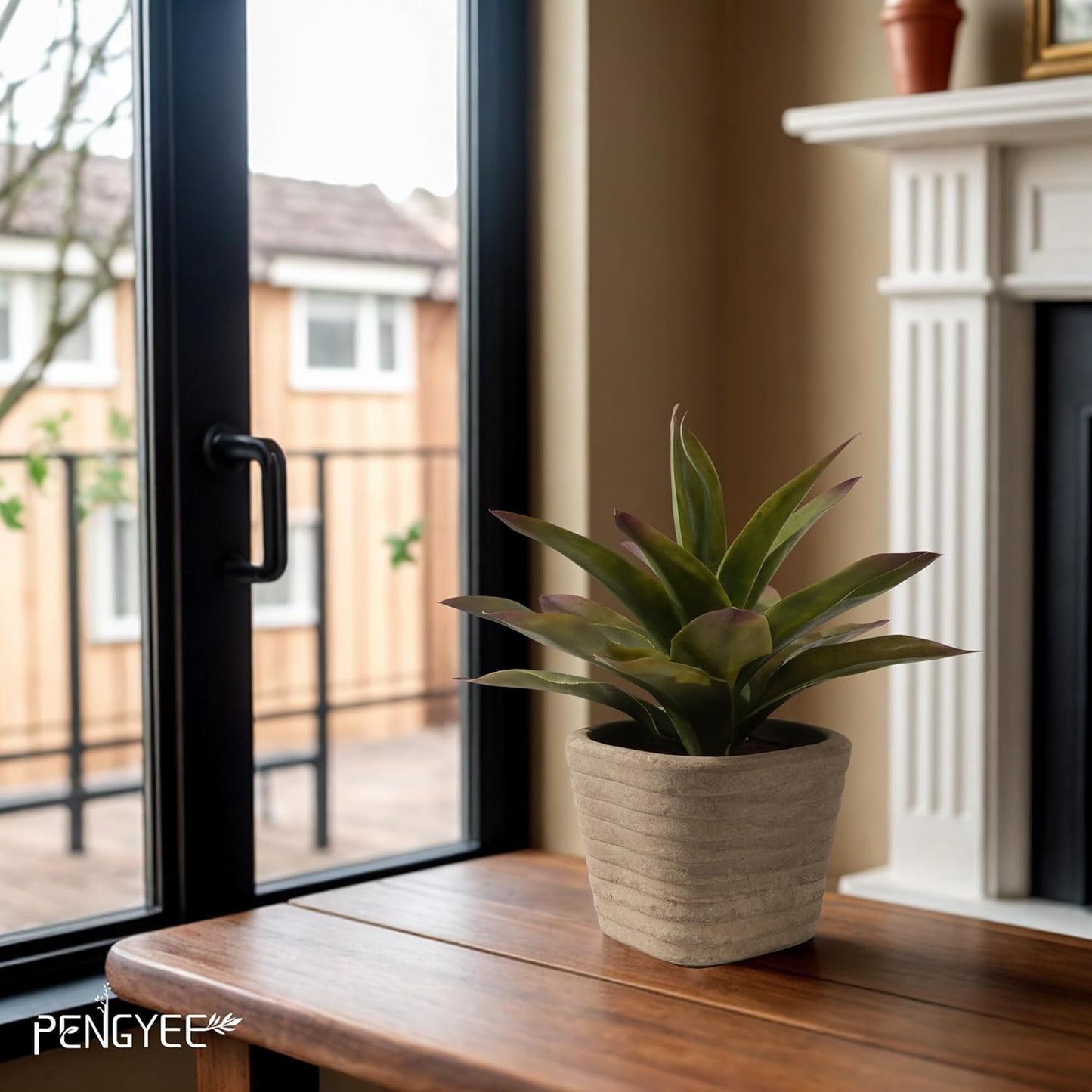 3 Pack Small Fake Plants, Artificial Agave Plants Potted for Home Decor, Faux Eucalyptus Plant Indoor for Bathroom Bedroom Kitchen Office Farmhouse Shelf Greenery Decor