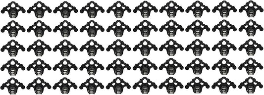 Plastic Roof Ice Guard Snow Guard Snow Stops for Standing Seam Metal Roofing - Multi-Color/Multi-Pack Listing (50, Black)