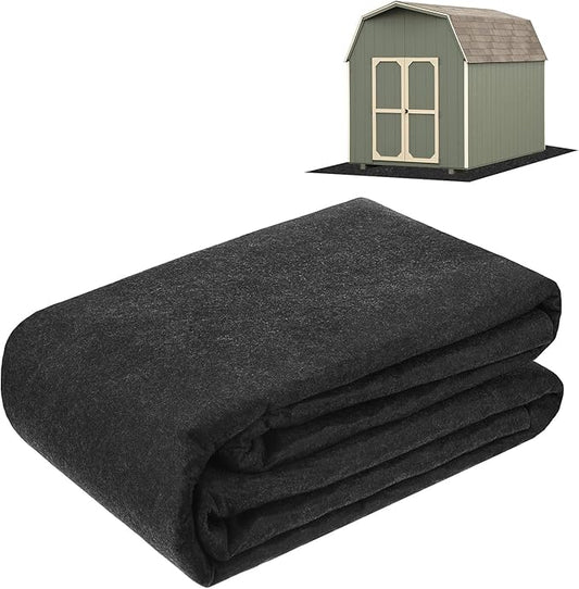 Outdoor Storage Shed Mat, 8.2x9 FT Waterproof Small Shed Flooring Mat for Patio Furniture Floor Protecting from Wear/Liquid/Dust/Oil, Non-Slip Carport Pad [Grey]